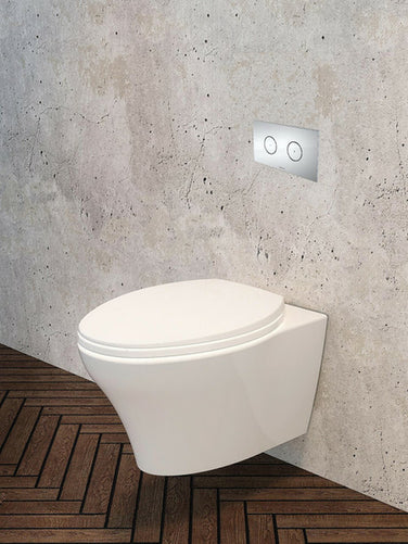Somerton Invisi™ Series II Wall-mount Elongated Toilet White