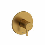 riobel riu 3 way system with hand shower rail shower head and tub spout Brushed Gold Ceiling Arm
