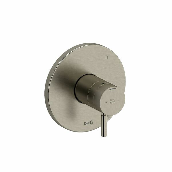 riobel riu 3 way system with hand shower rail shower head and tub spout Brushed Nickel Ceiling Arm