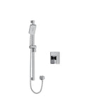 riobel kubik pressure balance hand shower faucet system single function Chrome
