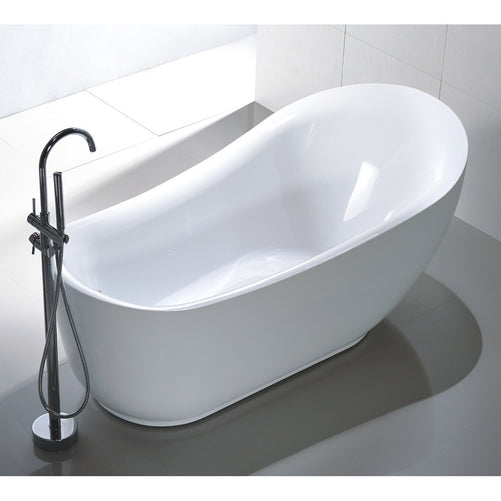 Vanity Art Amira 71" Acrylic Freestanding Bathtub White