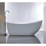 Vanity Art Amira 71" Acrylic Freestanding Bathtub White