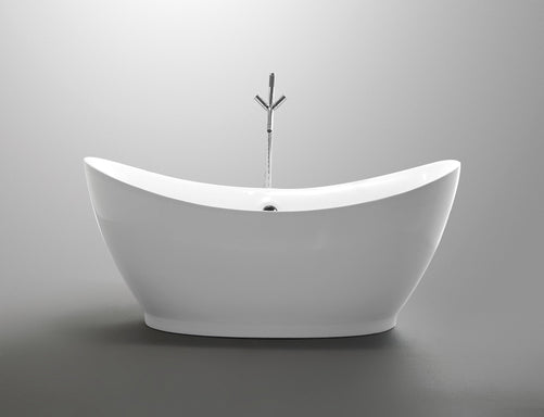 Vanity Art Elora 68" Acrylic Freestanding Bathtub White