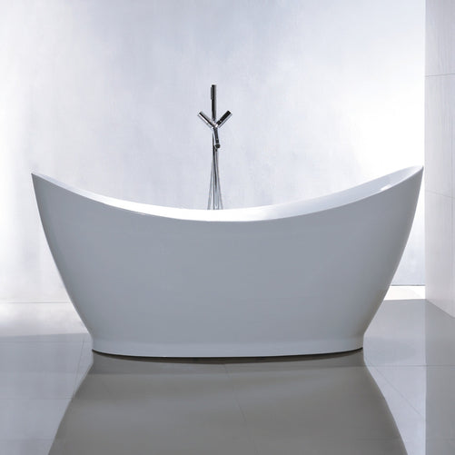 Vanity Art Elora 68" Acrylic Freestanding Bathtub White