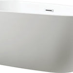 Vanity Art Progue 67" Acrylic Freestanding Bathtub White