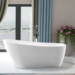 Vanity Art Adonis 67" Acrylic Freestanding Bathtub White