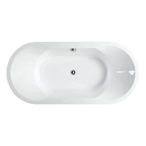 Vanity Art Sienna 67" Acrylic Freestanding Bathtub White