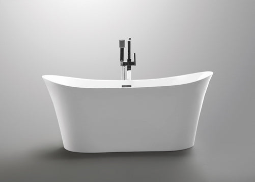 Vanity Art Sorrento 67" Acrylic Freestanding Bathtub White