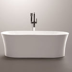 Vanity Art Toldeo 63" Acrylic Freestanding Bathtub White