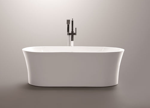 Vanity Art Toldeo 63" Acrylic Freestanding Bathtub White