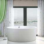 Vanity Art Osaka 59" Acrylic Freestanding Bathtub White