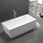 Vanity Art Vigo 67" Acrylic Freestanding Bathtub White
