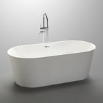 Vanity Art Palma 67" Acrylic Freestanding Bathtub White