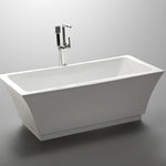 Vanity Art Munich 59" Acrylic Freestanding Bathtub White
