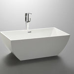 Vanity Art Adessa 67" Acrylic Freestanding Bathtub White