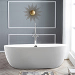Vanity Art Venice 67" Acrylic Freestanding Bathtub White