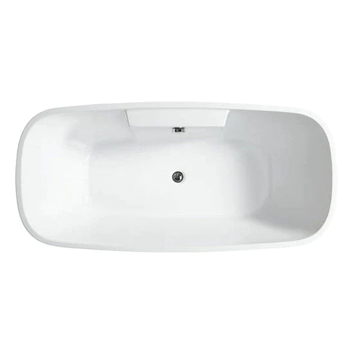 Vanity Art Zurich 59" Acrylic Freestanding Bathtub White