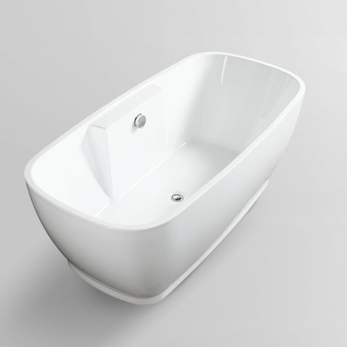 Vanity Art Zurich 67" Acrylic Freestanding Bathtub White