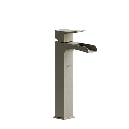 Riobel Zendo Single Hole Vessel Faucet with Open Spout Brushed Nickel