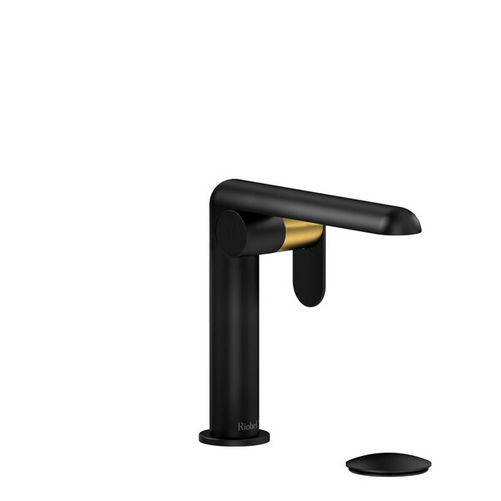 Riobel Ciclo Single Hole Lavatory Faucet Black / Brushed Gold