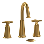 Riobel Momenti 8" Lavatory Faucet Brushed Gold Sttraight Handle