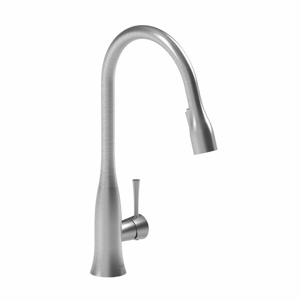 Edge Kitchen Faucet with 2 Jet Spray Stainless Steel
