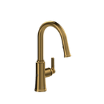 Trattoria Touchless Kitchen Faucet with 2 Jet Spray Brushed Gold