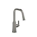 Trattoria Square Kitchen Faucet with 2 Jet Spray Stainless Steel
