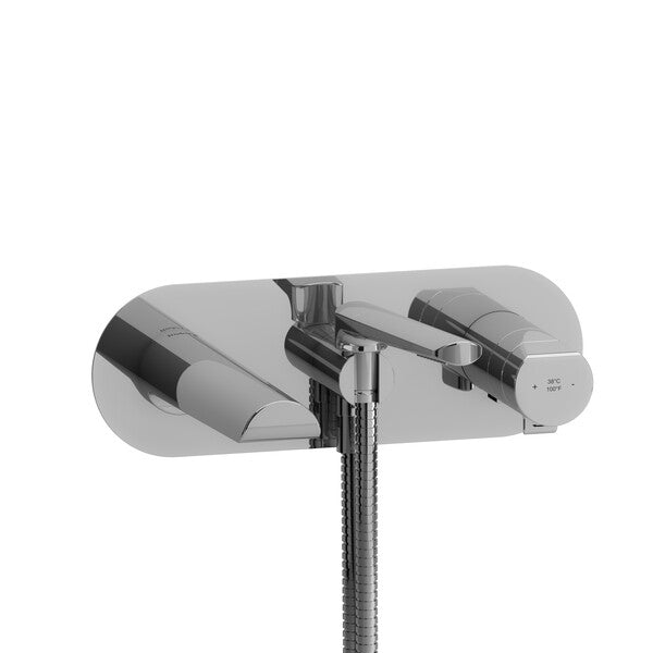 Riobel Parabola Wall-Mount Tub Filler with Hand Shower