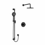 riobel parabola 2 way system with hand shower and showerhead Black