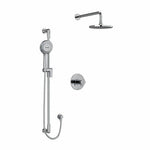 riobel parabola 2 way system with hand shower and showerhead Chrome