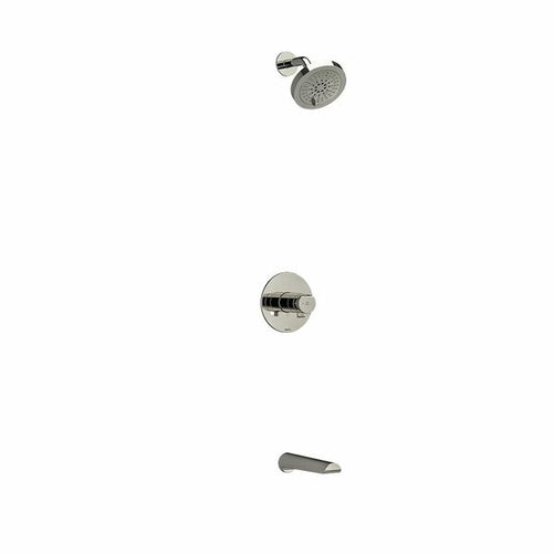 Riobel Parabola 2-Way No Share with Shower Head and Tub Spout Brushed Nickel