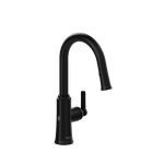 Trattoria Touchless Kitchen Faucet with 2 Jet Spray Black