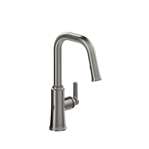 Trattoria Square Touchless Kitchen Faucet with 2 Jet Spray STanless Steel
