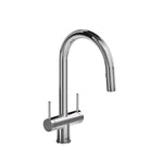 Azure Kitchen Faucet 2 Handles with 2 Jet Spray Chrome