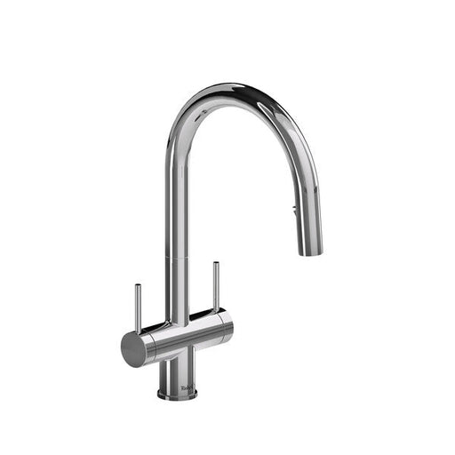 Azure Kitchen Faucet 2 Handles with 2 Jet Spray Chrome